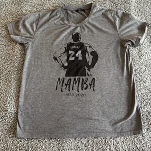 Kobe Bryant NBA Los Angeles Lakers Gray Mamba Women's Cotton Large 1978-2020